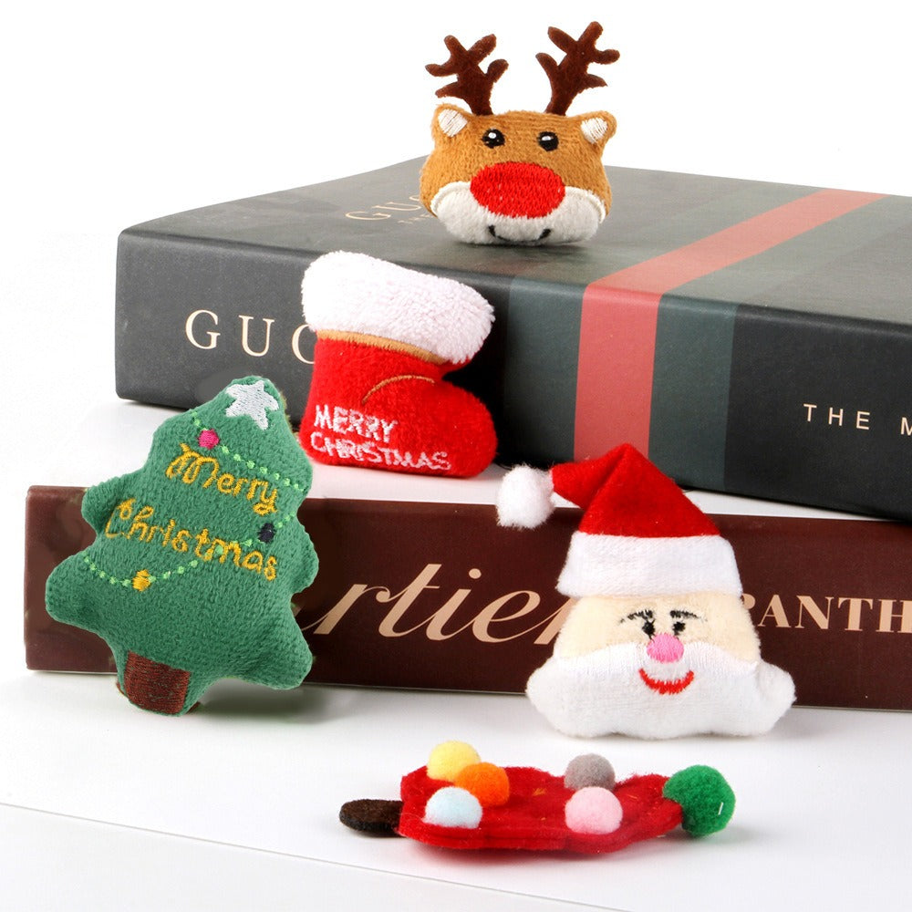 New Pets Christmas Plush Cat Toys Elk Christmas Tree Relieving Depression and Teeth Grinding Cat Supplies
